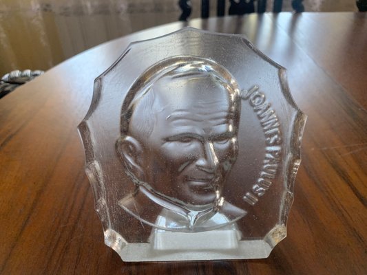 Image of John Paul Ii in Crystal Glass, 1979-WQQ-2016543