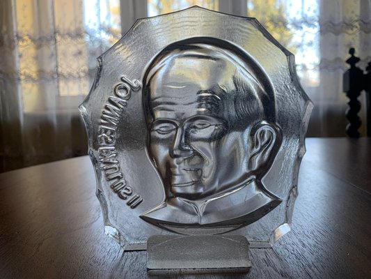 Image of John Paul Ii in Crystal Glass, 1979-WQQ-2016543