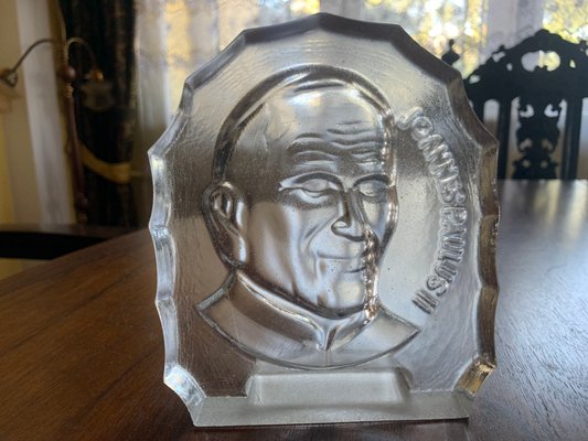 Image of John Paul Ii in Crystal Glass, 1979-WQQ-2016543