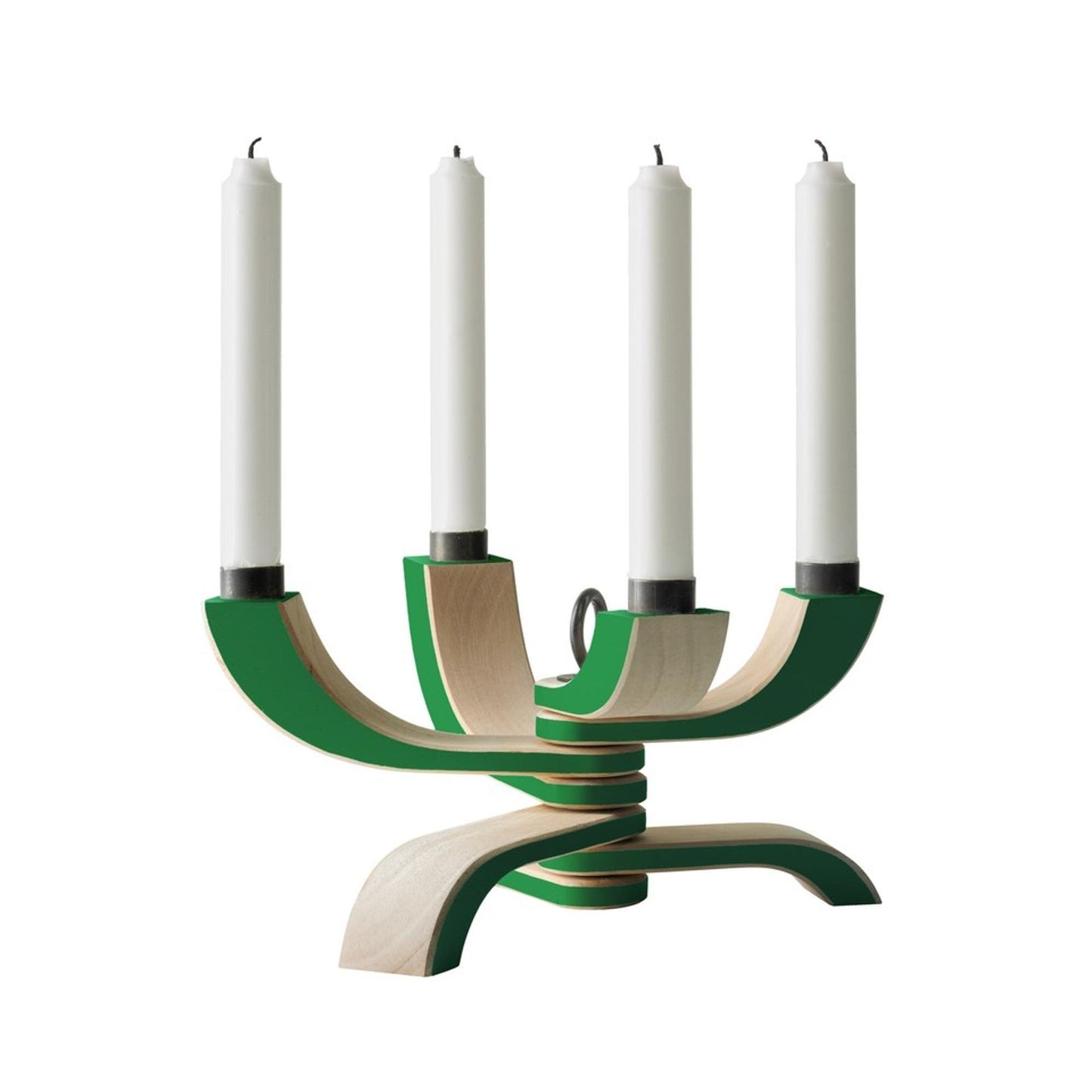 Design House Stockholm Nordic Light 4-Arms Candlestick Green