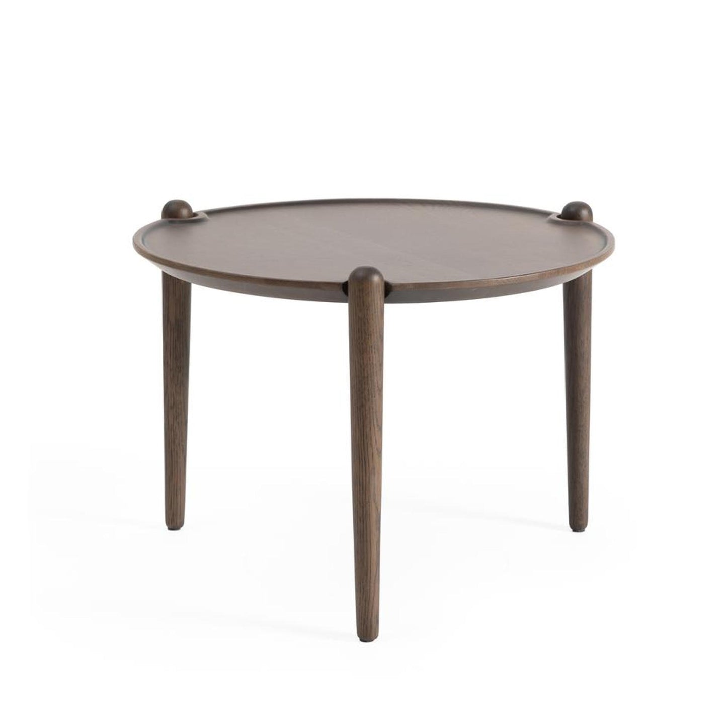 Design House Stockholm Aria Coffee Table Ø50 Low Dark Oak