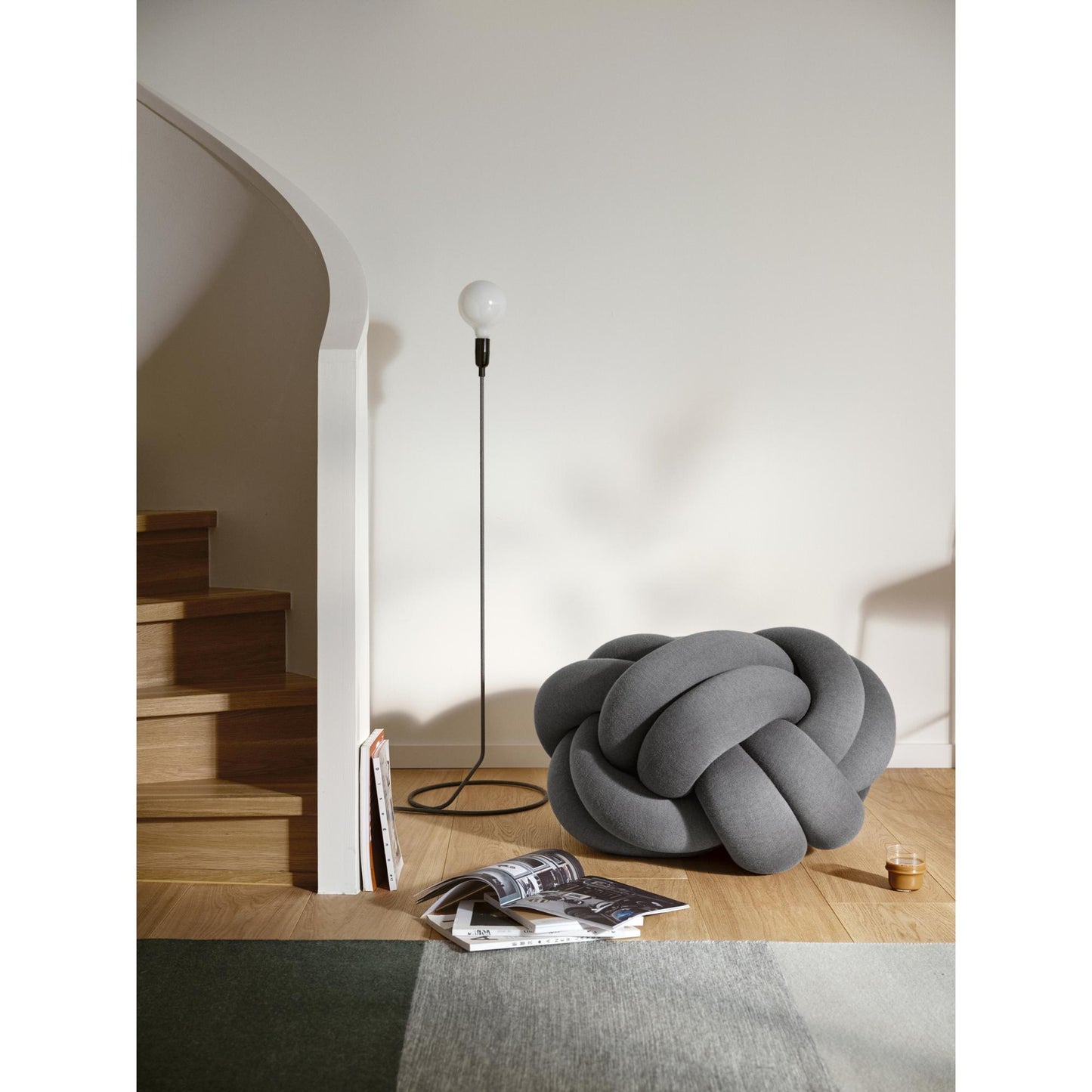 Design House Stockholm Knot Cushion XL Gray