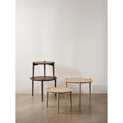 Design House Stockholm Aria Coffee Table Ø50 Low Dark Oak