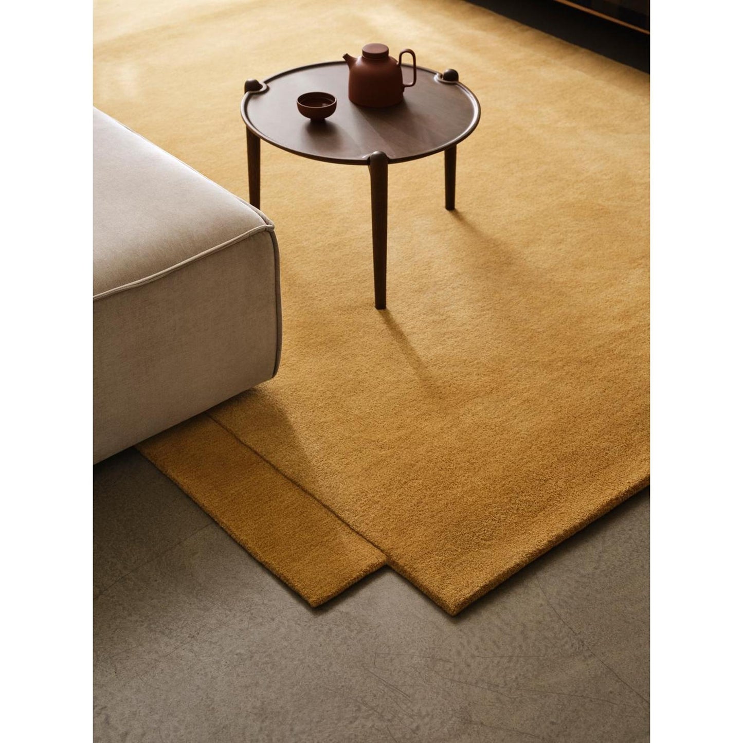 Design House Stockholm Aria Coffee Table Ø50 Low Dark Oak