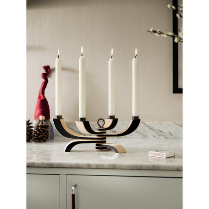 Design House Stockholm Nordic Light 4-Arms Candlestick Black