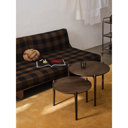 Design House Stockholm Aria Coffee Table Ø50 Low Dark Oak