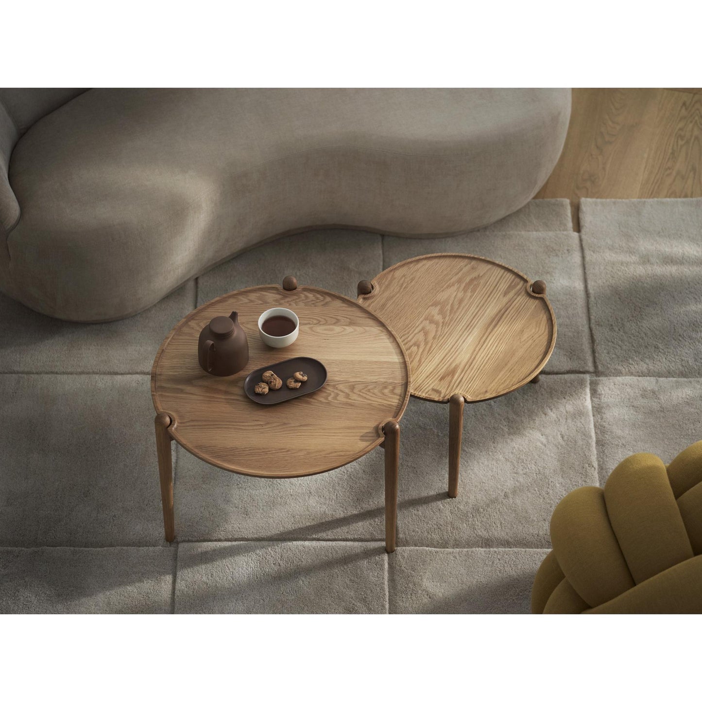 Design House Stockholm Aria Coffee Table Ø50 Low Oak