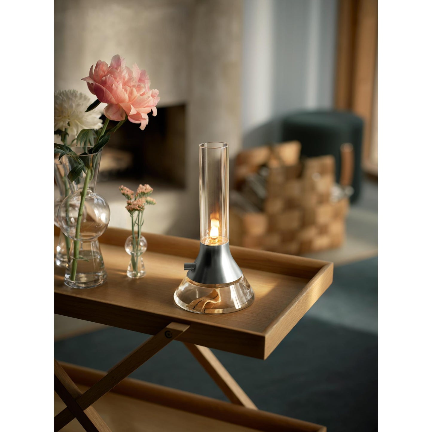 Design House Stockholm Lighthouse Kerosene Oil Lamp Nickel