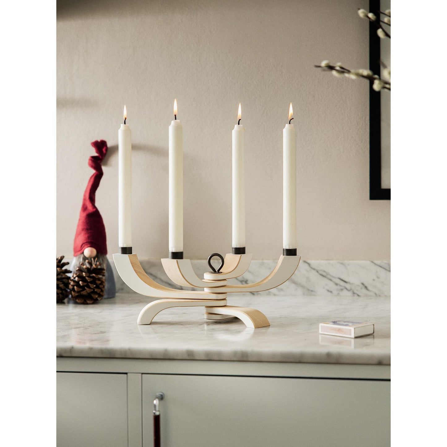 Design House Stockholm Nordic Light 4-Arms Candlestick White
