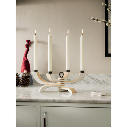 Design House Stockholm Nordic Light 4-Arms Candlestick White
