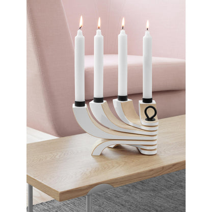 Design House Stockholm Nordic Light 4-Arms Candlestick White