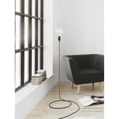 Design House Stockholm Cord Floor Lamp Without Bulb Black