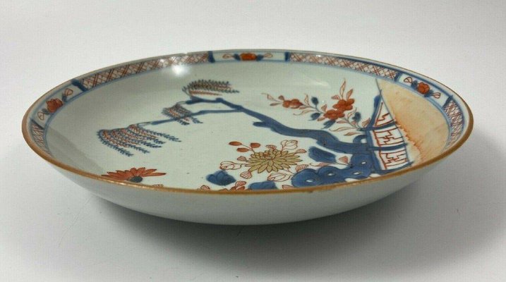 Imari Deep Plate with White Background-QKG-2040912