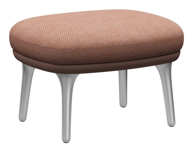 [국내재고] Ro™ Lounge Chair / 옵션-JH11 Footstool brushed aluminium legs / 패브릭/가죽 등급(상세 재질/색상 링크 참조)-CATEGORY 1 / outside uph : cat1 -fame-navy(66061) / inside uph : cat1-canvas-dark blue(0794) / base : satin polished aluminum