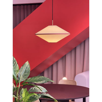 Edgeform Taft Pendant Ø52 Red/ Off-White
