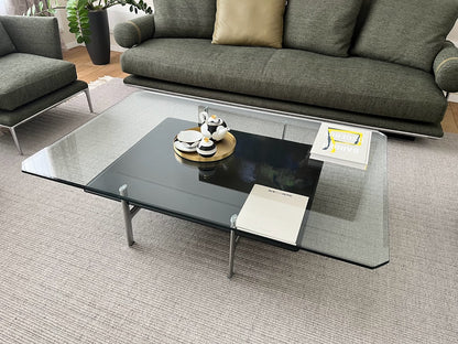 Diesis Low table with lower shelf in leather