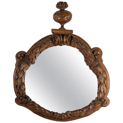 Important Carved Walnut Mirror-WFS-820871