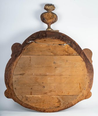 Important Carved Walnut Mirror-WFS-820871