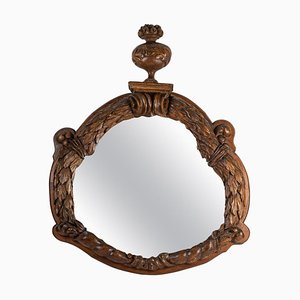 Important Carved Walnut Mirror-WFS-820871