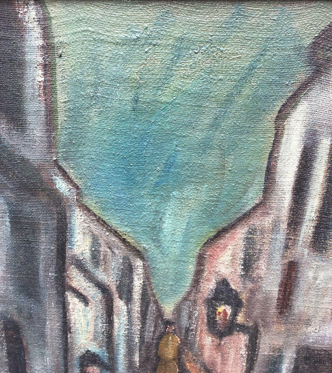 Impressionist Alley, Oil on Canvas