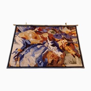 Impressionist Handmade Horse Racing Rug, 2000s-SJU-1216106