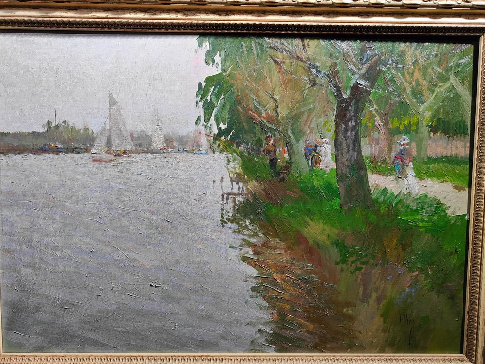 Impressionist Landscape, 20th Century, Oil Painting, Framed