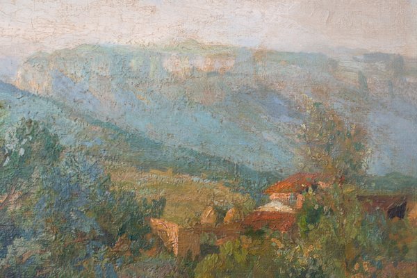 Impressionist Landscape, Catalan Pyrenees, 1890s, Oil on Canvas-AOI-2019924