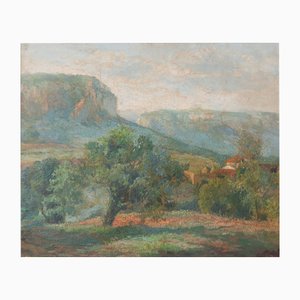 Impressionist Landscape, Catalan Pyrenees, 1890s, Oil on Canvas-AOI-2019924