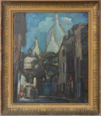 Impressionist Sacre Coeur, Paris, 1950s, Oil on Canvas-AOI-2022735