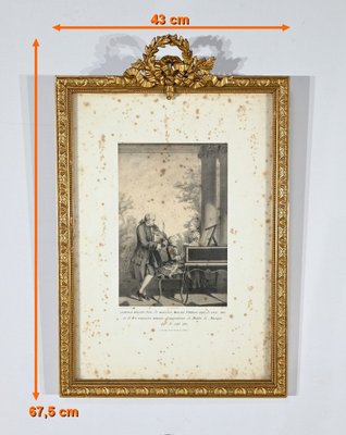 Imprimerie Lemercier, The Mozart Family, Mid-19th Century, Engraving, Framed-RVK-1817864