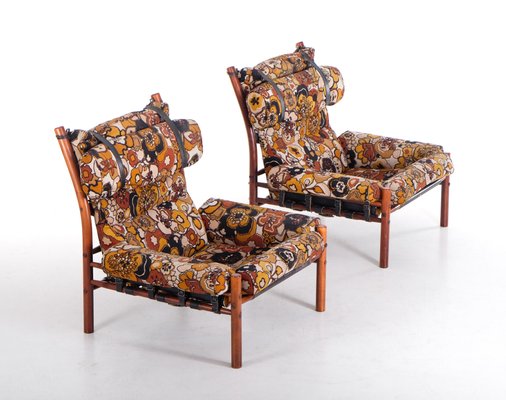 Inca Easy Chairs by Arne Norell, 1970s, Set of 2-QU-1706916