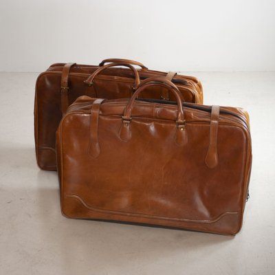 India Model Travel Bags, 1950s, Set of 4-JQO-1373392