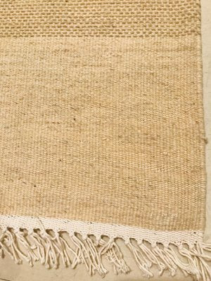 Indian Beige Wool and Cotton Kilim Rug, 1970s-NOU-554214