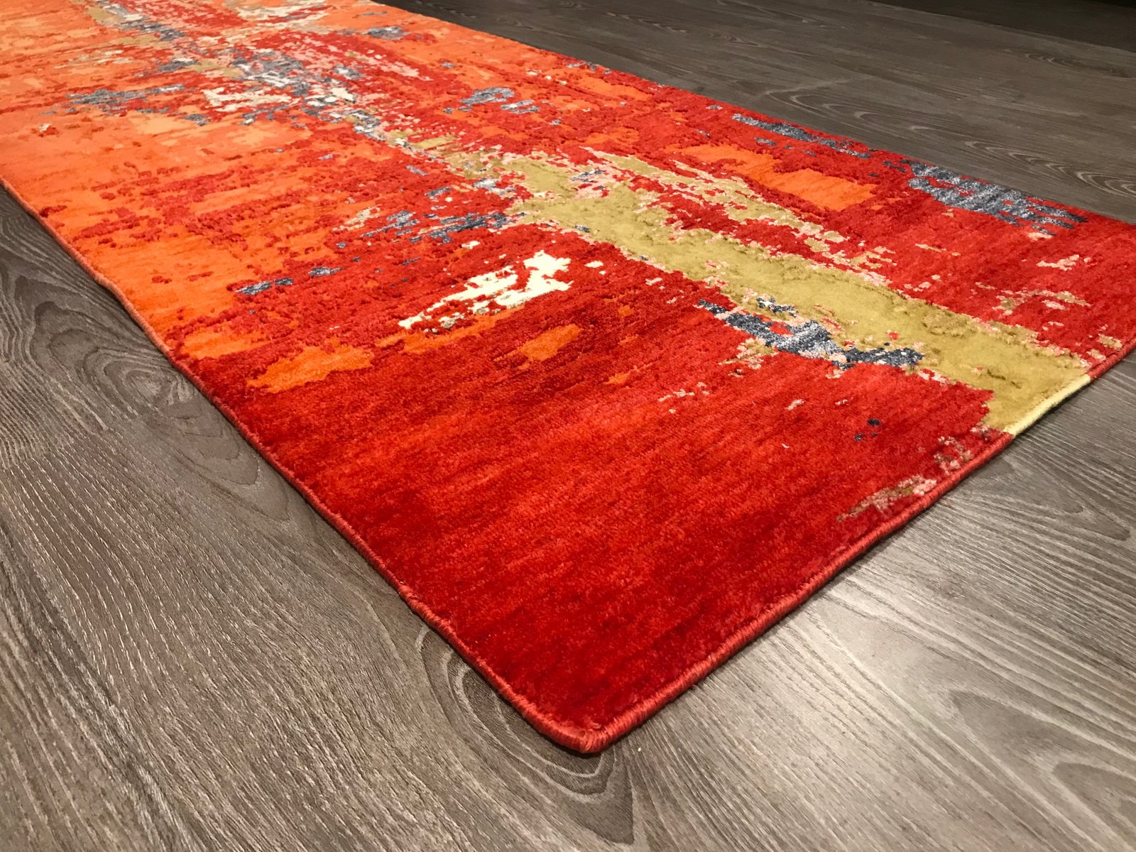 Indian Handmade Pasillera Wool & Silk Carpet with Reflection of New York City by IKT Handmade