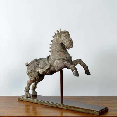 Indian Hindu Wooden Vahanna Horse, 1890s-JNW-1905126