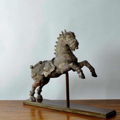 Indian Hindu Wooden Vahanna Horse, 1890s-JNW-1905126