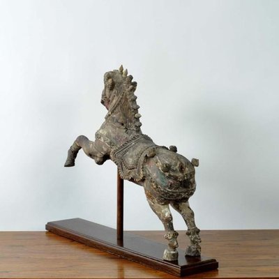 Indian Hindu Wooden Vahanna Horse, 1890s-JNW-1905126