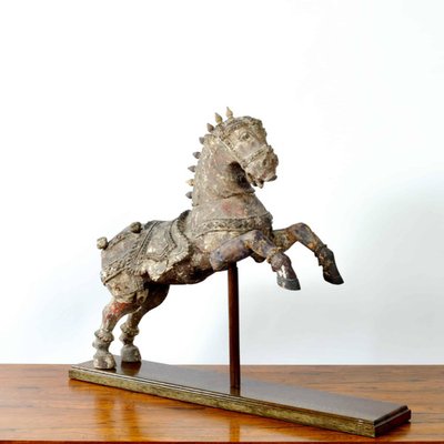 Indian Hindu Wooden Vahanna Horse, 1890s-JNW-1905126