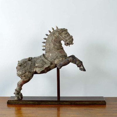 Indian Hindu Wooden Vahanna Horse, 1890s-JNW-1905126