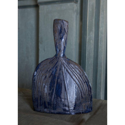 Indigo Sandstone Vase B by Mylene Niedziałkowski