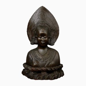 Indochinese Artist, Bust of Dancer, Bronze-QKG-1817301