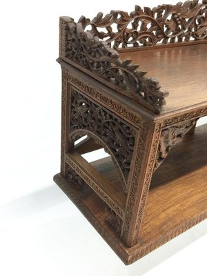 Indonesian Hand Carved Wall Unit or Cabinet-UCH-1224468