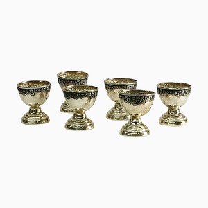 Indonesian Silver Yogya Egg Cups from Sastro Sukarto, Set of 6-UCH-1224915