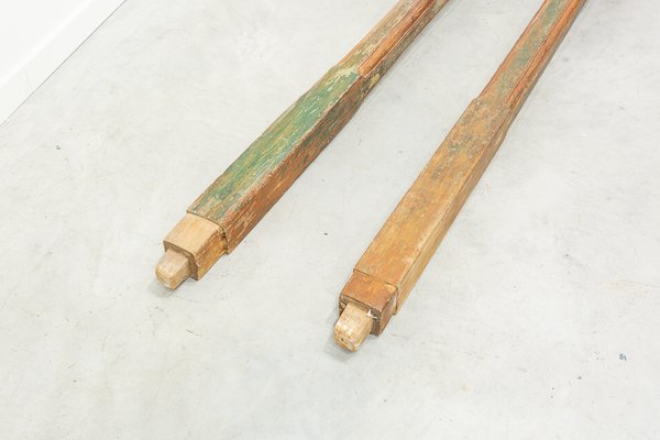 Indonesian Wood Columns, 1900s, Set of 2-UJE-1285570