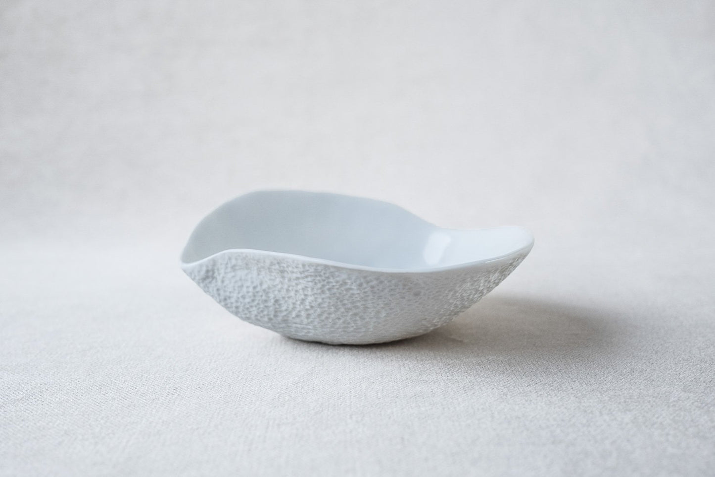 Indulge Nº2 White Handmade Porcelain Bowls by Sarah-Linda Forrer, Set of 4