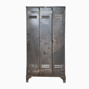 Industrial 3-Door Locker from Strafor, 1940s-UX-1776068