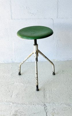 Industrial Adjustable Metal Stool, 1960-ALG-2017128