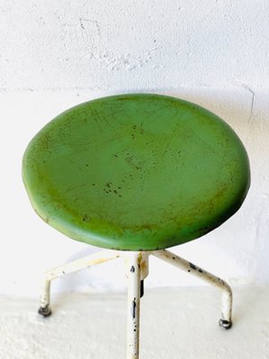 Industrial Adjustable Metal Stool, 1960-ALG-2017128