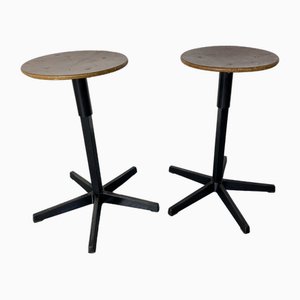 Industrial Adjustable Stools from Galvanitas, 1950s-1960s, Set of 2-DE-1722656