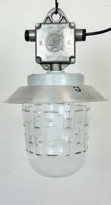 Industrial Aluminium Light with Glass Cover from Elektrosvit, 1970s-CGF-1703762